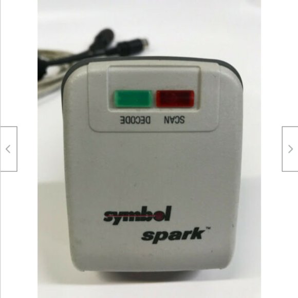 Symbol Spark Handheld Barcode Scanner Reader Vintage 1998 Prop with Adapter - Picture 6 of 8